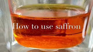 How to use saffron the world’s most expensive spice So verwenden Sie Safran [upl. by Ibur]