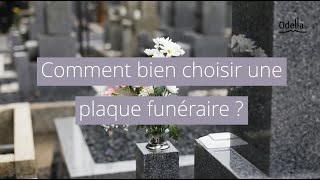 Comment bien choisir la plaque funéraire [upl. by Eenwahs]