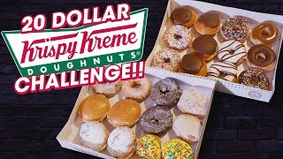 Krispy Kreme Doughnuts Fast Food Challenge Two Dozen Assorted [upl. by Oeniri859]