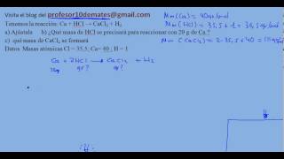 Reacciones químicas estequiometria cálculos con masas 02 ejercicios y problemas resueltos [upl. by Joshia]