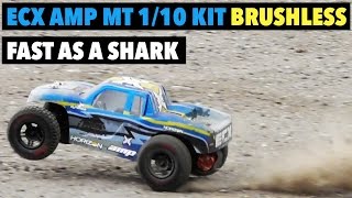 ECX AMP MT 110 Kit Brushless  Fast as a shark [upl. by Yarased894]