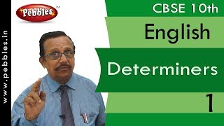 Determiners  EnglishWork Book  English CBSE Class 10 [upl. by Markman914]