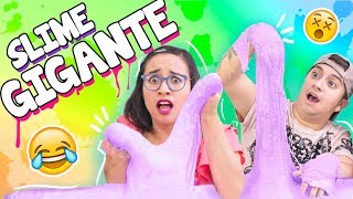 SLIME GIGANTE METÍ LA CARA mala idea con Mario Aguilar ✎ Craftingeek [upl. by Nosmirc946]