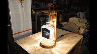 Come costruire una lampada con una bottiglia di Gin Bottle lamp diy [upl. by Suoinuj]