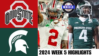 3 Ohio State vs Michigan State  Full Game Highlights  2024 College Football Highlights [upl. by Yllil]