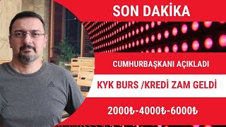 SON DAKİKA KYK BURS VE KYK KREDİYE ZAM GELDİ KYK BURS MİKTARI 2024  2000₺ 4000₺ 6000₺ [upl. by Wyndham]