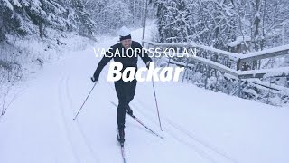 Vasaloppsskolan – Backar Träna på snö del 3 av 4 [upl. by Nageem]