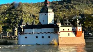 Sailing thru Middle Rhine Valley by Viking River Cruise [upl. by Coady735]