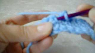 How To Make A Front Post Single Crochet [upl. by Neila]