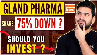 Why Gland Pharma Share down 75  Gland Pharma Share Review  Gland Pharma Stock Analysis [upl. by Tioneb]