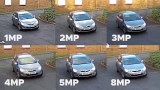 Gaia CCTV What do megapixels mean to your CCTV system Resolutions 1MP8MP compared [upl. by Emanuele]