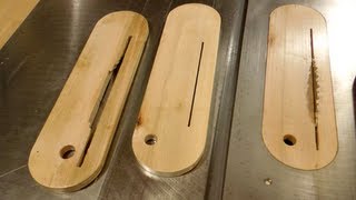 Making zero clearance table saw inserts [upl. by Atekal394]