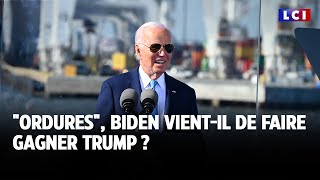 quotOrduresquot Biden vientil de faire gagner Trump  ｜LCI [upl. by Hudson]