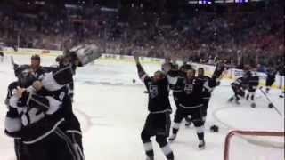 LA Kings 2012 Stanley Cup Celebration Final Minute Live [upl. by Tiraj]