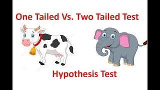 One Tailed Test Vs Two Tailed Test  Hypothesis Test [upl. by Ilyse]