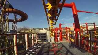 Zamperla Volare Coaster Koidl Prater Wien Vienna 2013 POV Onride [upl. by Anneres]