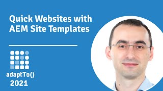 Quick Websites with AEM Site Templates [upl. by Oinimreh]