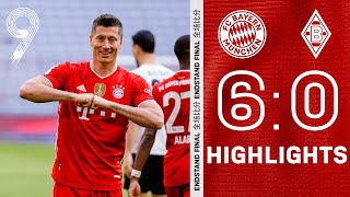 We are champions amp Lewandowski approaches record Highlights FC Bayern vs Mönchengladbach 60 [upl. by Haymes583]