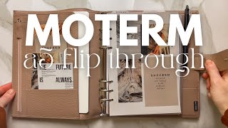 Planner Flip Through A5 Moterm Planner [upl. by Aihsyla145]