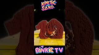 Binkie TV Number Cruncher Bowling Ball Fun with Kinetic Sand 🎳🔢 kineticsandplay learningforkids [upl. by Ancalin]