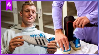 Toni Kroos and his football boot ritual  Real Madrid [upl. by Garris606]