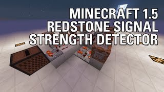 Minecraft 15 Redstone Signal Strength Detector — Redstone Invention [upl. by Dorfman]