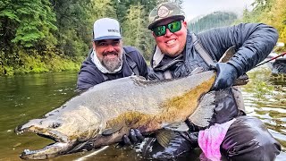 The BIGGEST KING SALMON we’ve EVER seen [upl. by Hareehahs451]