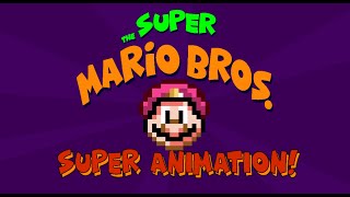 Super Mario Bros Super Animation  Opening Intro  SMBSS Sprite Animation Intro [upl. by Ilehs237]