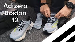 Adizero Boston 12  รองเท้าวิ่งน้ำหนักเบา นุ่ม เด้ง  BIGMAN RUNNING SHOES [upl. by Burt]