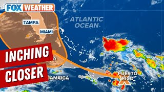 Florida Faces Increased Flood Threat As Forecast Path Of Atlantic Disturbance Eyes Gulf Of Mexico [upl. by Vola855]