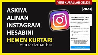 Instagram Askıya Alınan Hesap Kurtarma  Askıya Alınan Instagram Hesabı Nasıl Açılır  2023 [upl. by Nale646]