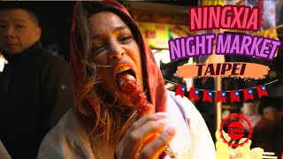 Insane STREET FOOD Tour NINGXIA night market TAIPEI Taiwan  Memorable BITES  Cocktails [upl. by Tedric126]