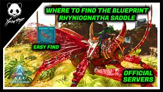 Where To Get The RHYNIOGNATHA SADDLE Blueprint In The Island  ARK Survival Ascendent [upl. by Adnohsar]