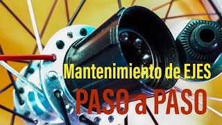 Mantenimiento a ejes de ruedas de bicicleta PASO A PASO [upl. by Neda]