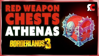 Athenas ALL 2 RED CHEST Locations in Borderlands 3 [upl. by Hamrnand394]