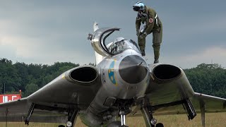 4Kᵁᴴᴰ Saab Sk 35C Draken Start up Taxiing amp Display  Great RM6B Engine Sound [upl. by Lewison689]