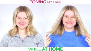 Toning My Hair At Home 💁🏼‍♀️ [upl. by Monk]