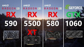 RX 590 vs RX 5500 XT vs RX 580 8GB vs GTX 1060 Test in 7 Games [upl. by Ycnuahc]