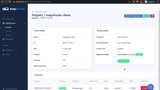Backup DigitalOcean Daily with SnapShooter [upl. by Natascha]