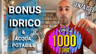 BONUS IDRICO 2022 fino a 1000 euro senza modello isee [upl. by Orips336]