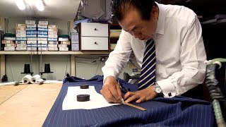 Process of Making Handmade Tailored Suits by Korean Master Tailor with 40 years of experience [upl. by Eneloj928]