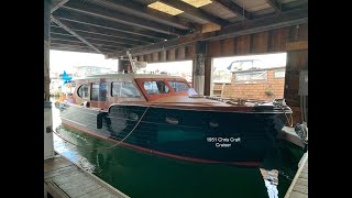 1951 Chris Craft Enclosed Cruiser [upl. by Flosi]