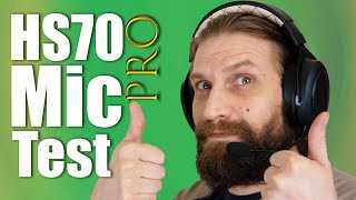 Corsair HS70 Pro Wireless Mic Test and Review [upl. by Hgielram356]