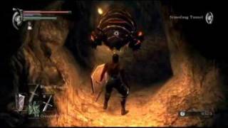 Demons Souls Walkthrough  Stonefang Tunnel 22 Long Path Part 2 [upl. by Thagard]