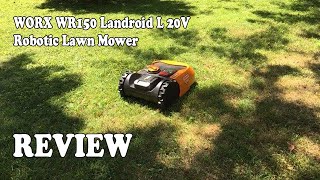 WORX WR150 Landroid L 20V Robotic Lawn Mower  Review 2020 [upl. by Nnylrebma790]