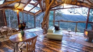 The Worlds Coolest Treehouse 😍😍😍 with a spa is also the Worlds Best Airbnb [upl. by Shaver]