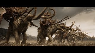 The Lord of the Rings 2003  Haradrims vs Rohan army The Mumakil 4K [upl. by Aes867]