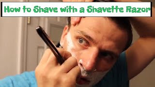 How to Shave with a Shavette Razor Parker PTB [upl. by Lohse95]