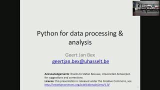 Scientific Python  HPCUGent Jan 2019 part 13 [upl. by Amary]