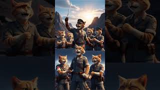 The Brave Soldier Cat Captain Whiskers Epic Battle Against the Dog Army CatStory AnimalHeroes [upl. by Agretha842]